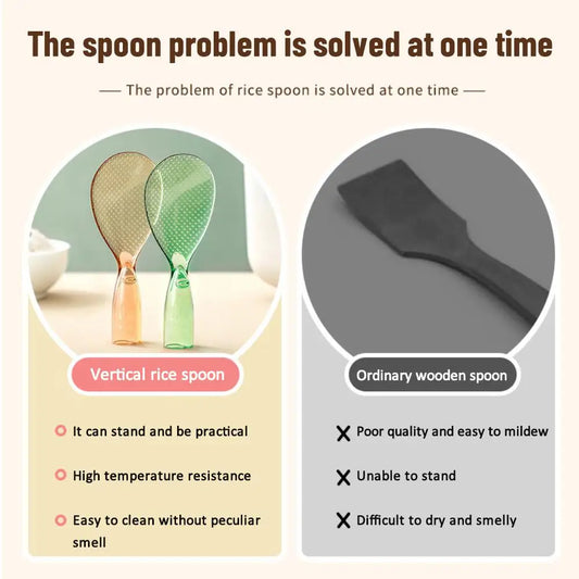 1/2/4PCS Standing Rice Spoon Non Stick Material Rice Cooking Scoop Kitchen Dining Tools Accessories