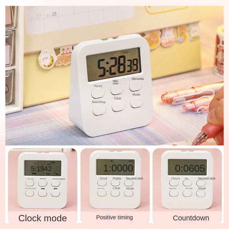 Ins Popular Timer Children's Dual-purpose Alarm Clock Student Time Management Kitchen Tools digital timer