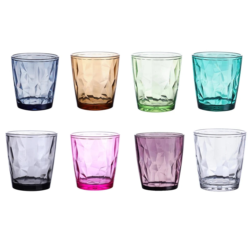 300ml Acrylic Drinking Cups Color Water Cup Juice Glasses Cups For Drinking Tea Transparent Cup Kitchen Dining Bar Tools