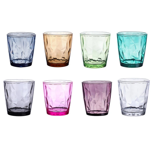 300ml Acrylic Drinking Cups Color Water Cup Juice Glasses Cups For Drinking Tea Transparent Cup Kitchen Dining Bar Tools