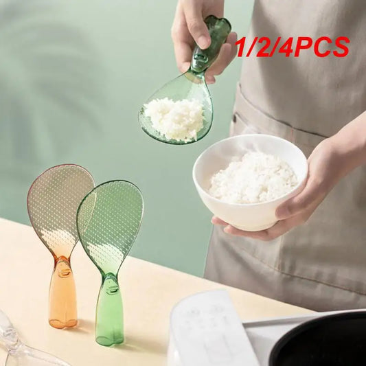 1/2/4PCS Standing Rice Spoon Non Stick Material Rice Cooking Scoop Kitchen Dining Tools Accessories