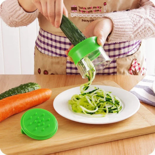 Handheld Spiralizer Vegetable Fruit Slicer Adjustable Spiral Grater Cutter Salad Tools Rotary Grater Kitchen Items accessories