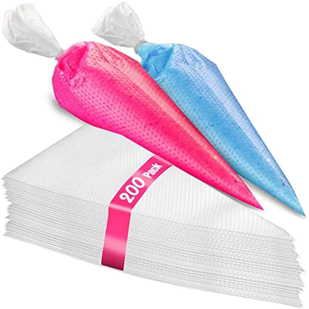 200pcs Anti Burst Piping Bags Icing Piping Bag Birthday Cake Making Pastry Bags Package Kitchen Baking Supplies